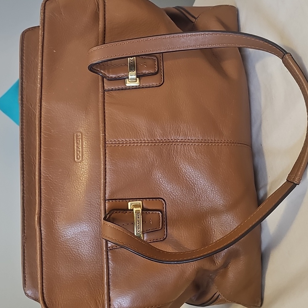 Coach Taylor Leather Alexis carry all Satchel